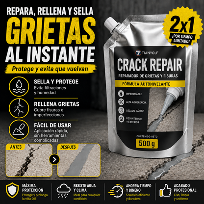 GrietaZero™ – Reparador y Sellador de Grietas | Promo 2x1
