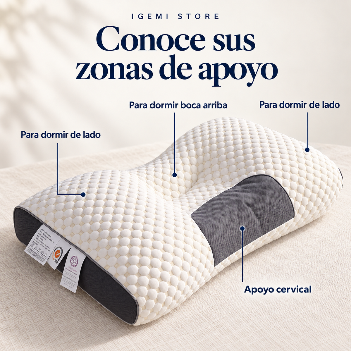 Almohada Cervical Ergonomica 1pcs