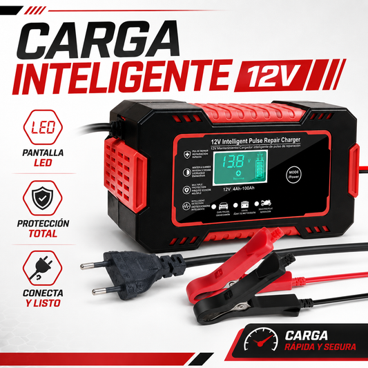 ReviveVolt Pro 12V™ | Cargador y Reparador Inteligente de Baterías para Auto y Moto