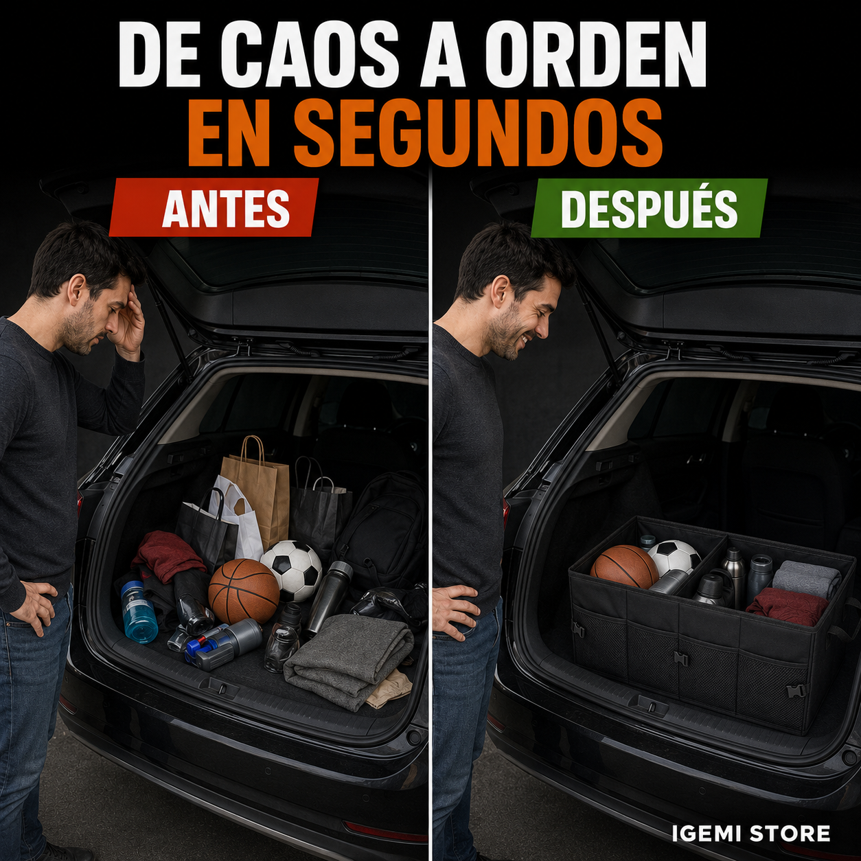 Organizador Plegable para Maletero de Auto