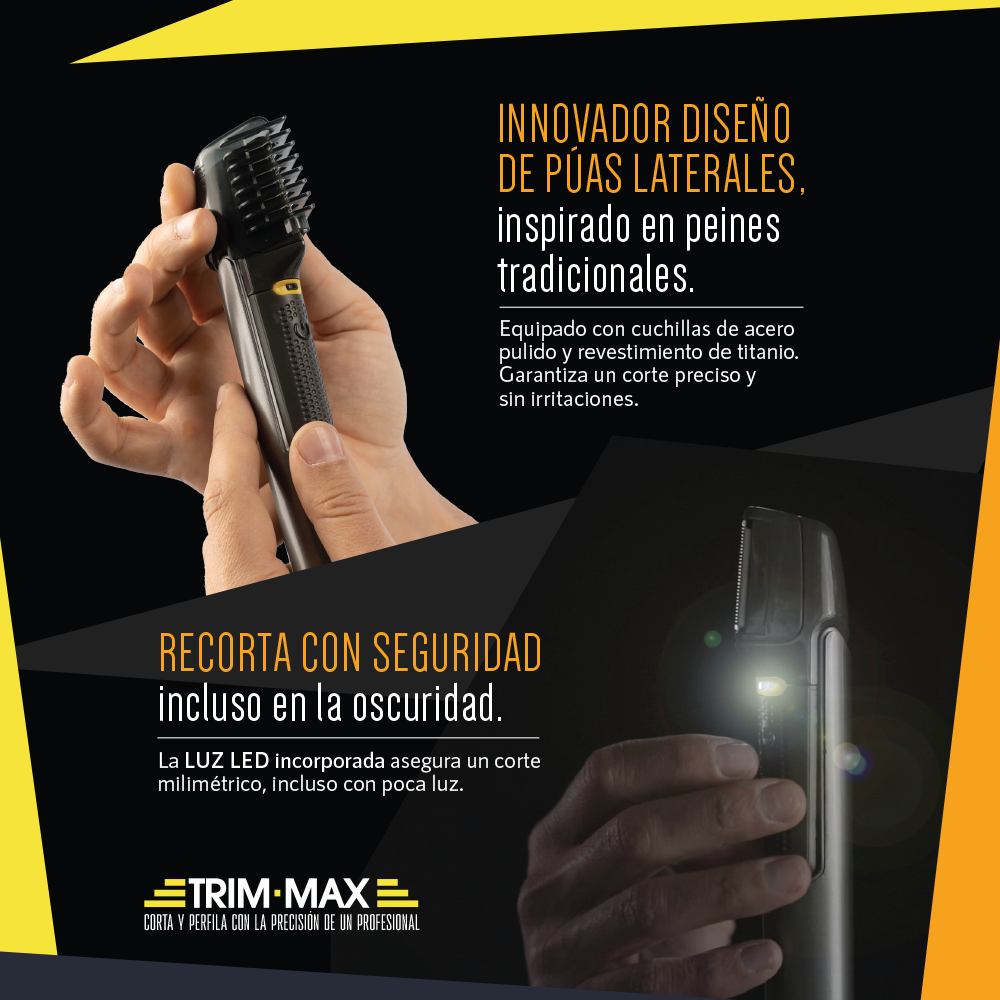 Trim-Max™ | Recortadora Inalámbrica 5 en 1 con Mango Extensible