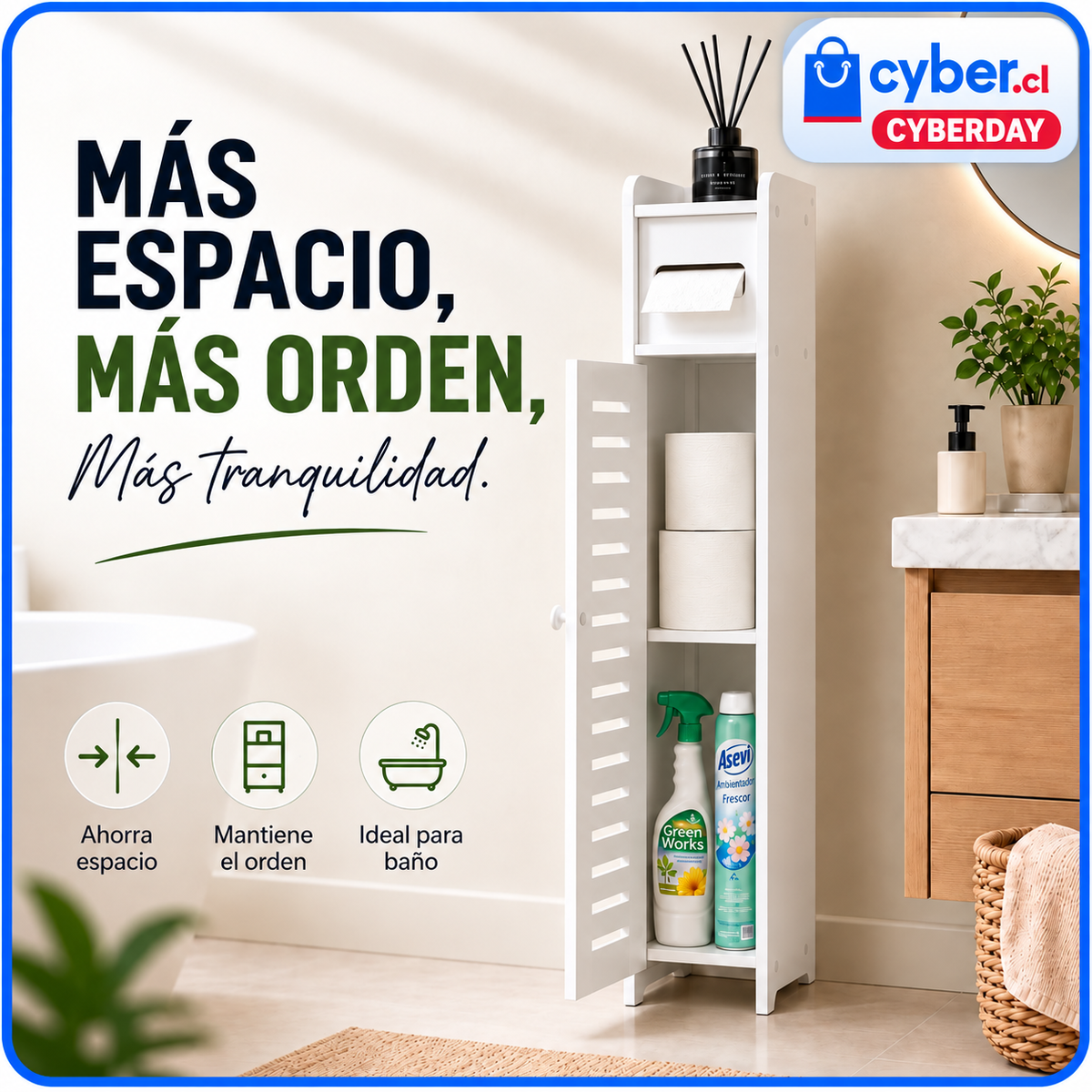 Armario de Baño Multifuncional
