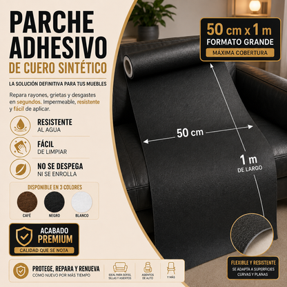 Rollo Adhesivo de Cuero para Reparación