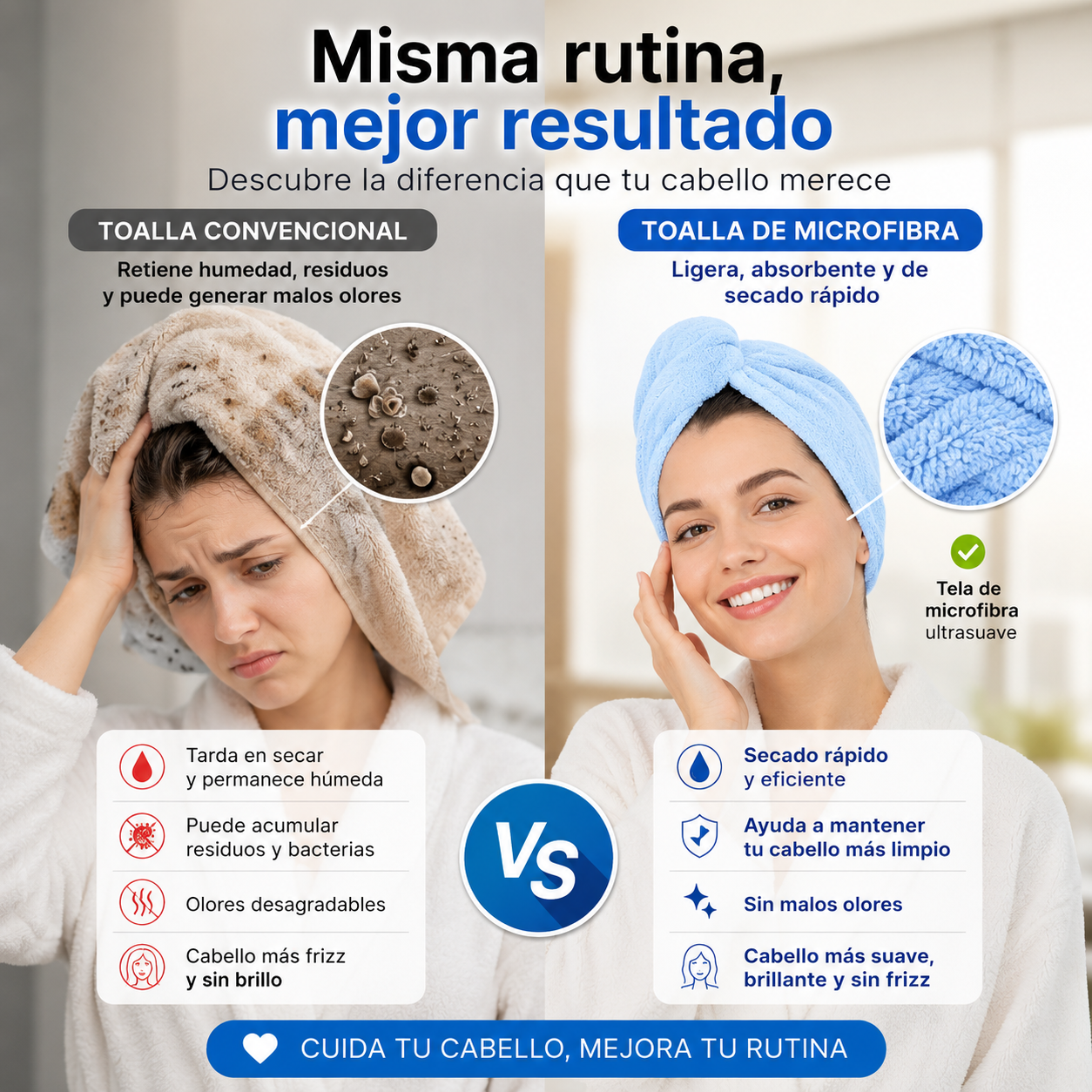 DryTwist™ | Toalla de Microfibra para el Pelo